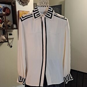 Vintage Starington By Charlotte Statement Blouse, Sz 6